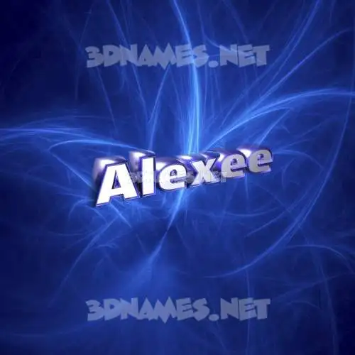 alexee in Plasma style - 3D name wallpaper