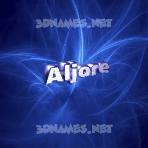 aljore in Plasma style - 3D name wallpaper