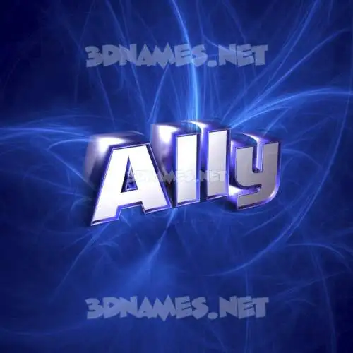 ally in Plasma style - 3D name wallpaper ally in Plasma style - 3D name wallpaper