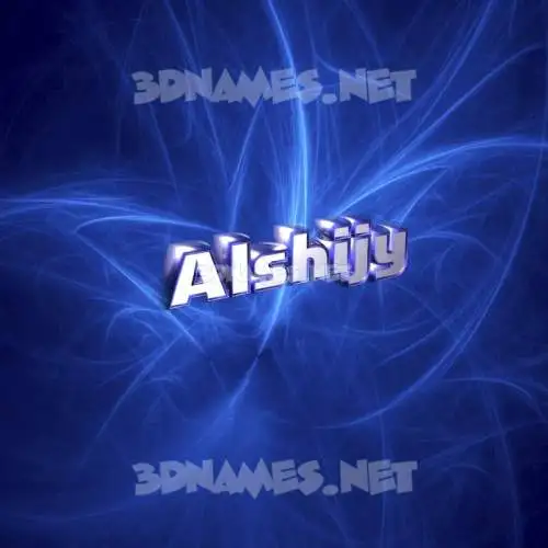 alshijy in Plasma style - 3D name wallpaper