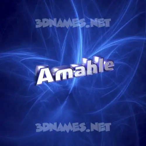 amahle in Plasma style - 3D name wallpaper