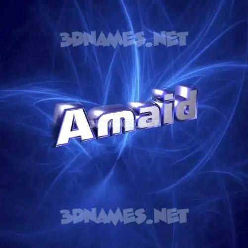 amaid in Plasma style - 3D name wallpaper