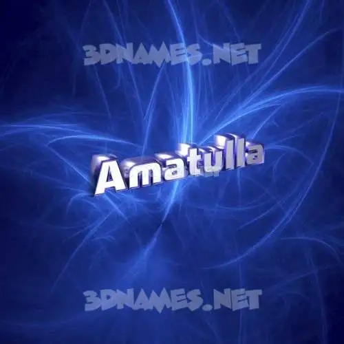 amatulla in Plasma style - 3D name wallpaper