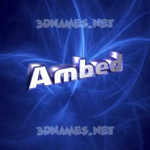 ambed in Plasma style - 3D name wallpaper ambed in Plasma style - 3D name wallpaper