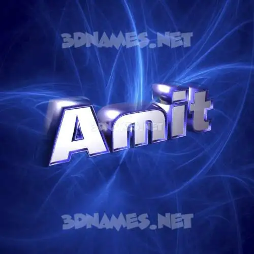 amit in Plasma style - 3D name wallpaper