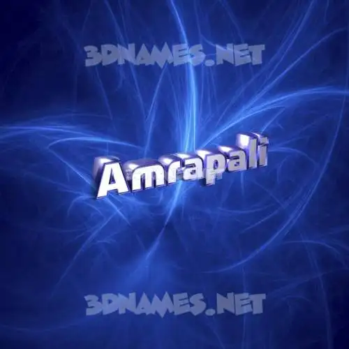 amrapali in Plasma style - 3D name wallpaper