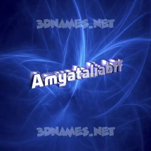amyataliabff in Plasma style - 3D name wallpaper
