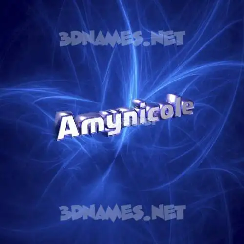 amynicole in Plasma style - 3D name wallpaper