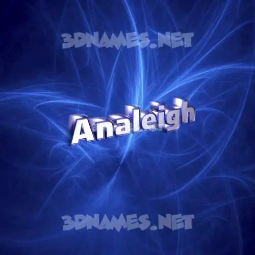analeigh in Plasma style - 3D name wallpaper analeigh in Plasma style - 3D name wallpaper