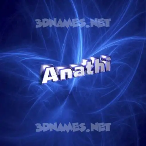 anathi in Plasma style - 3D name wallpaper