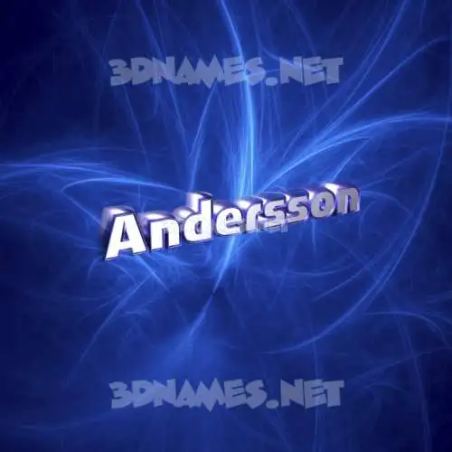 andersson in Plasma style - 3D name wallpaper