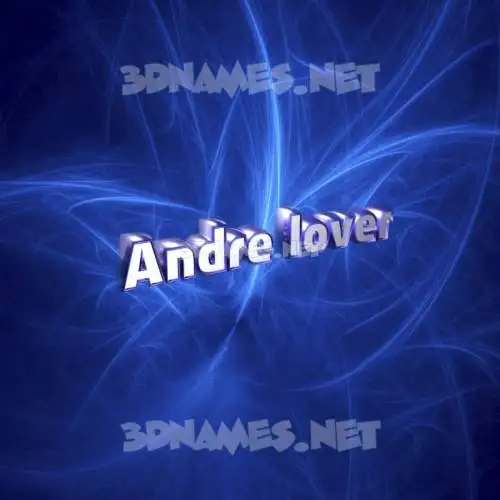 andre lover in Plasma style - 3D name wallpaper