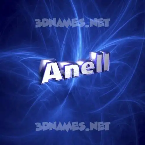 anell in Plasma style - 3D name wallpaper