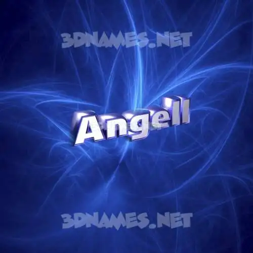 angell in Plasma style - 3D name wallpaper
