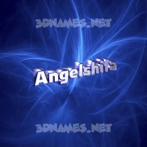 angelshifa in Plasma style - 3D name wallpaper