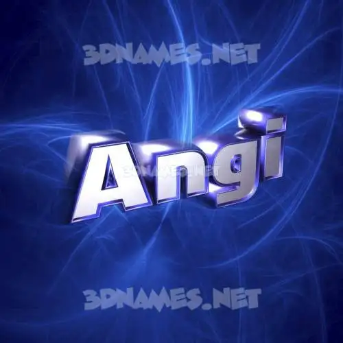 angi in Plasma style - 3D name wallpaper
