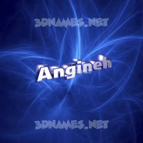 angineh in Plasma style - 3D name wallpaper