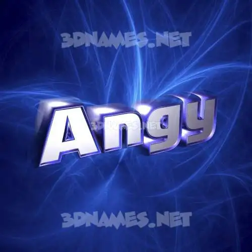 angy in Plasma style - 3D name wallpaper