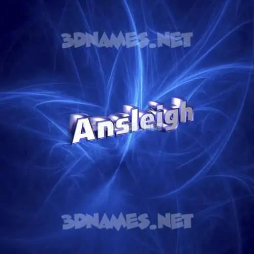 ansleigh in Plasma style - 3D name wallpaper