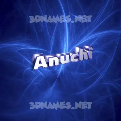 anuchi in Plasma style - 3D name wallpaper
