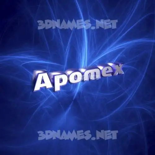 apomex in Plasma style - 3D name wallpaper
