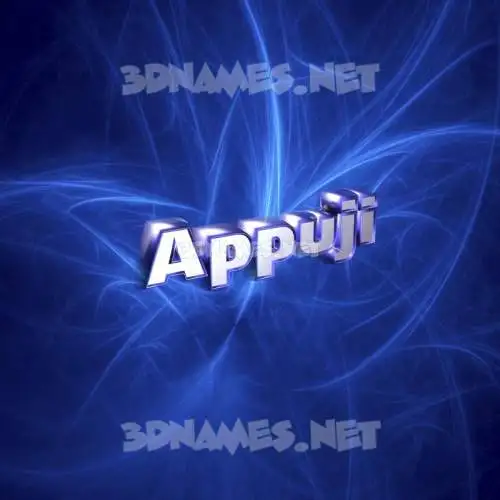 appuji in Plasma style - 3D name wallpaper