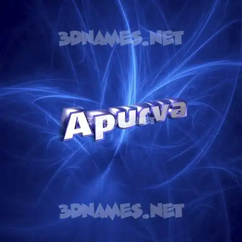 apurva in Plasma style - 3D name wallpaper