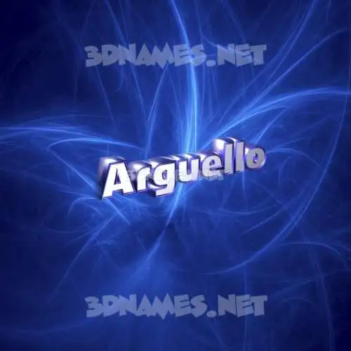 arguello in Plasma style - 3D name wallpaper