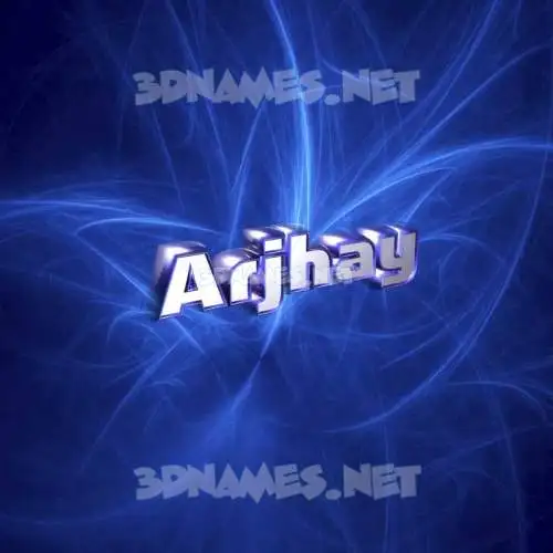 arjhay in Plasma style - 3D name wallpaper