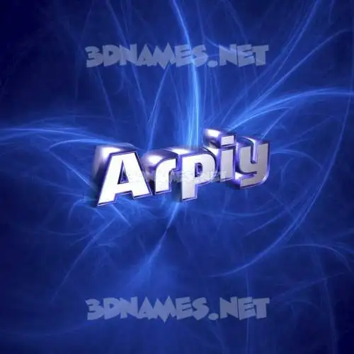 arpiy in Plasma style - 3D name wallpaper
