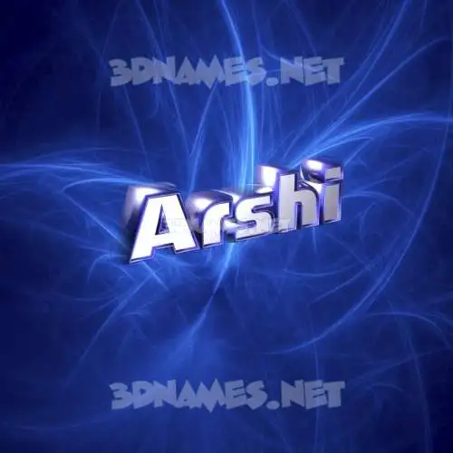 arshi in Plasma style - 3D name wallpaper