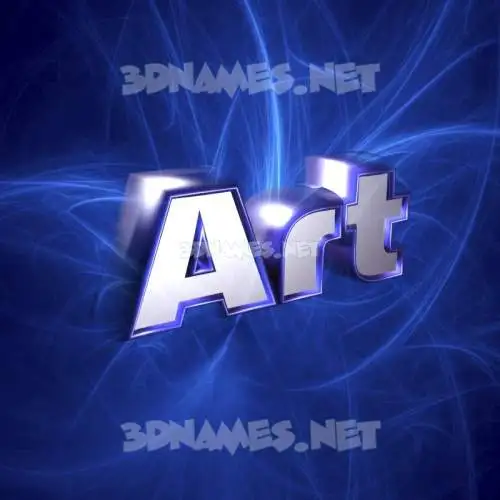 art in Plasma style - 3D name wallpaper