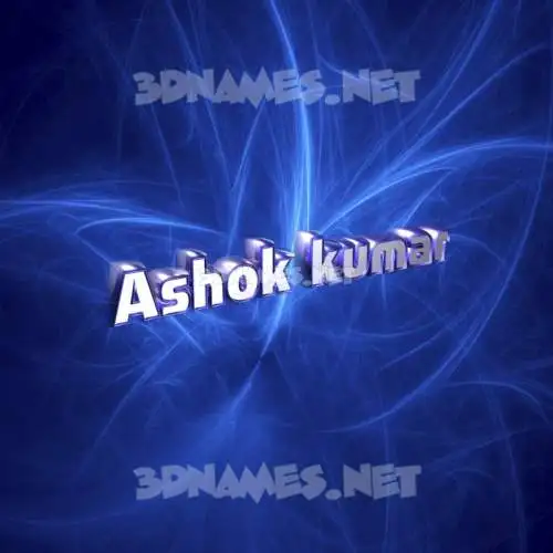 ashok kumar in Plasma style - 3D name wallpaper