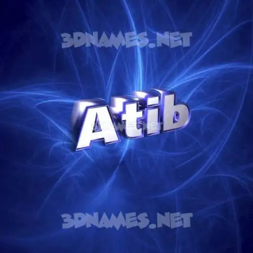 atib in Plasma style - 3D name wallpaper