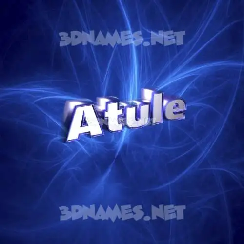 atule in Plasma style - 3D name wallpaper