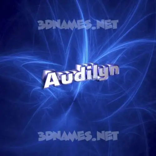 audilyn in Plasma style - 3D name wallpaper