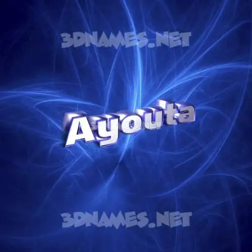 ayouta in Plasma style - 3D name wallpaper