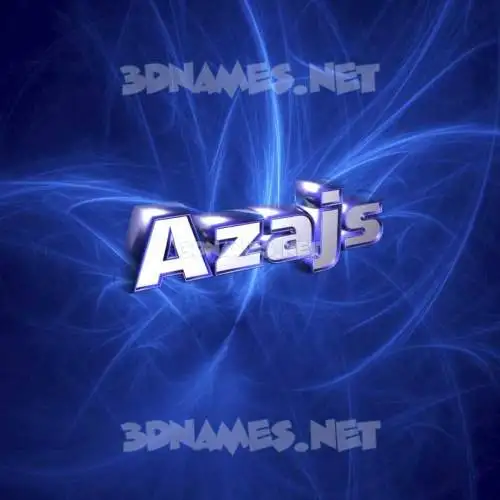 azajs in Plasma style - 3D name wallpaper azajs in Plasma style - 3D name wallpaper