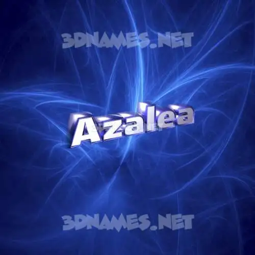 azalea in Plasma style - 3D name wallpaper