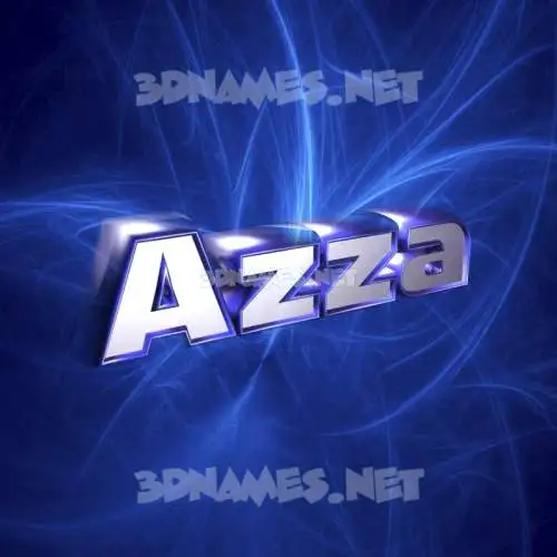 azza in Plasma style - 3D name wallpaper