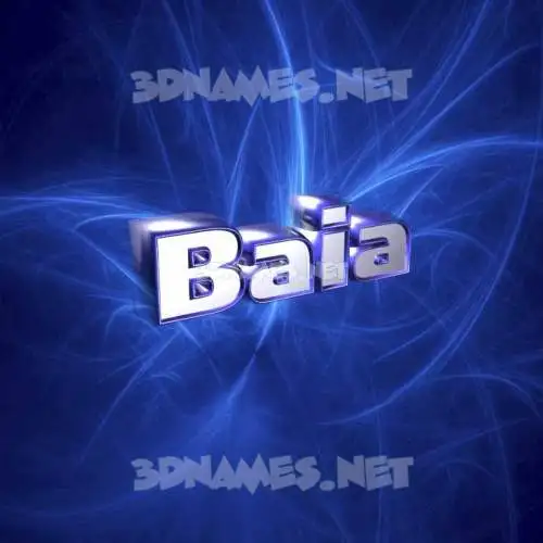 baia in Plasma style - 3D name wallpaper baia in Plasma style - 3D name wallpaper