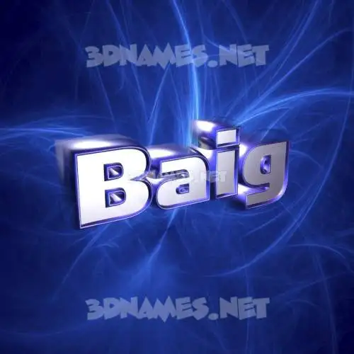 baig in Plasma style - 3D name wallpaper baig in Plasma style - 3D name wallpaper