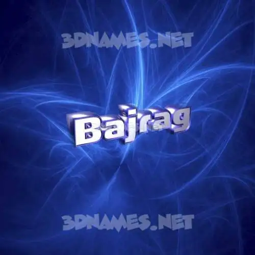 bajrag in Plasma style - 3D name wallpaper