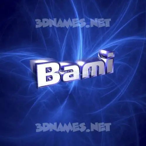bami in Plasma style - 3D name wallpaper bami in Plasma style - 3D name wallpaper