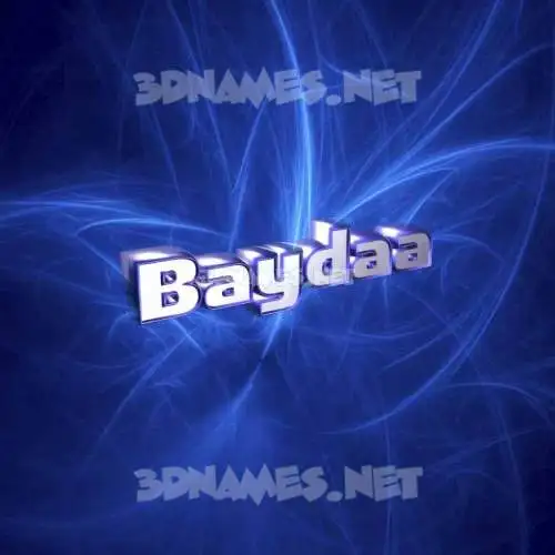 baydaa in Plasma style - 3D name wallpaper baydaa in Plasma style - 3D name wallpaper