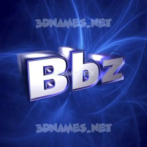 bbz in Plasma style - 3D name wallpaper