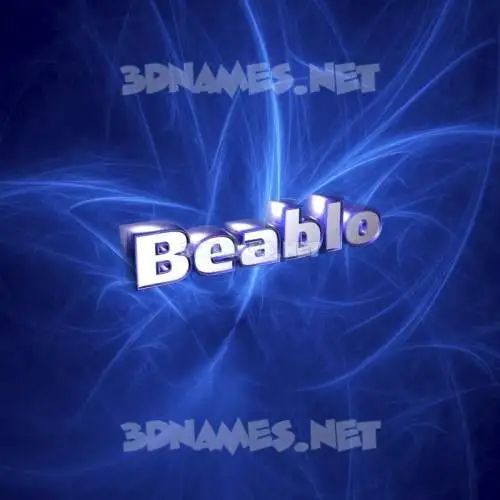 beablo in Plasma style - 3D name wallpaper beablo in Plasma style - 3D name wallpaper