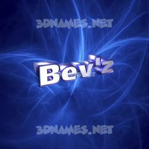 bev'z in Plasma style - 3D name wallpaper bev'z in Plasma style - 3D name wallpaper
