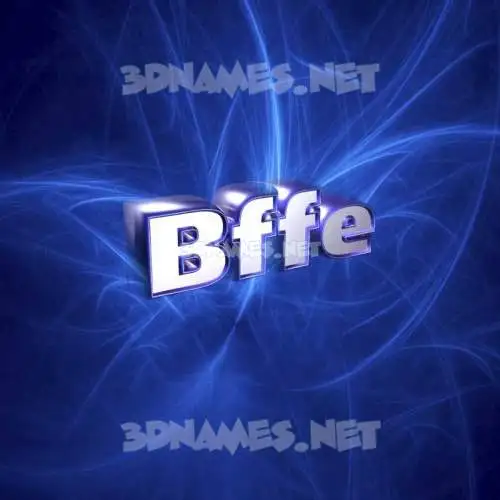 bffe in Plasma style - 3D name wallpaper