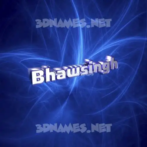 bhawsingh in Plasma style - 3D name wallpaper